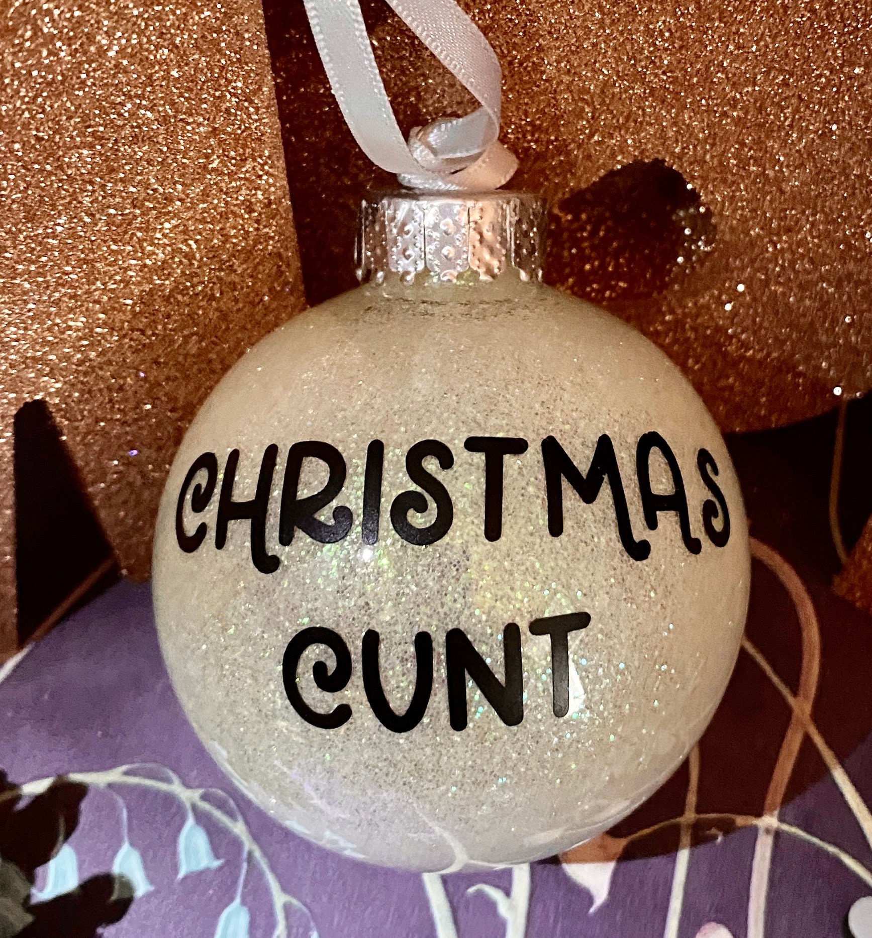 Rude Christmas Decorations Baublespersonalised secret Santa - Etsy UK