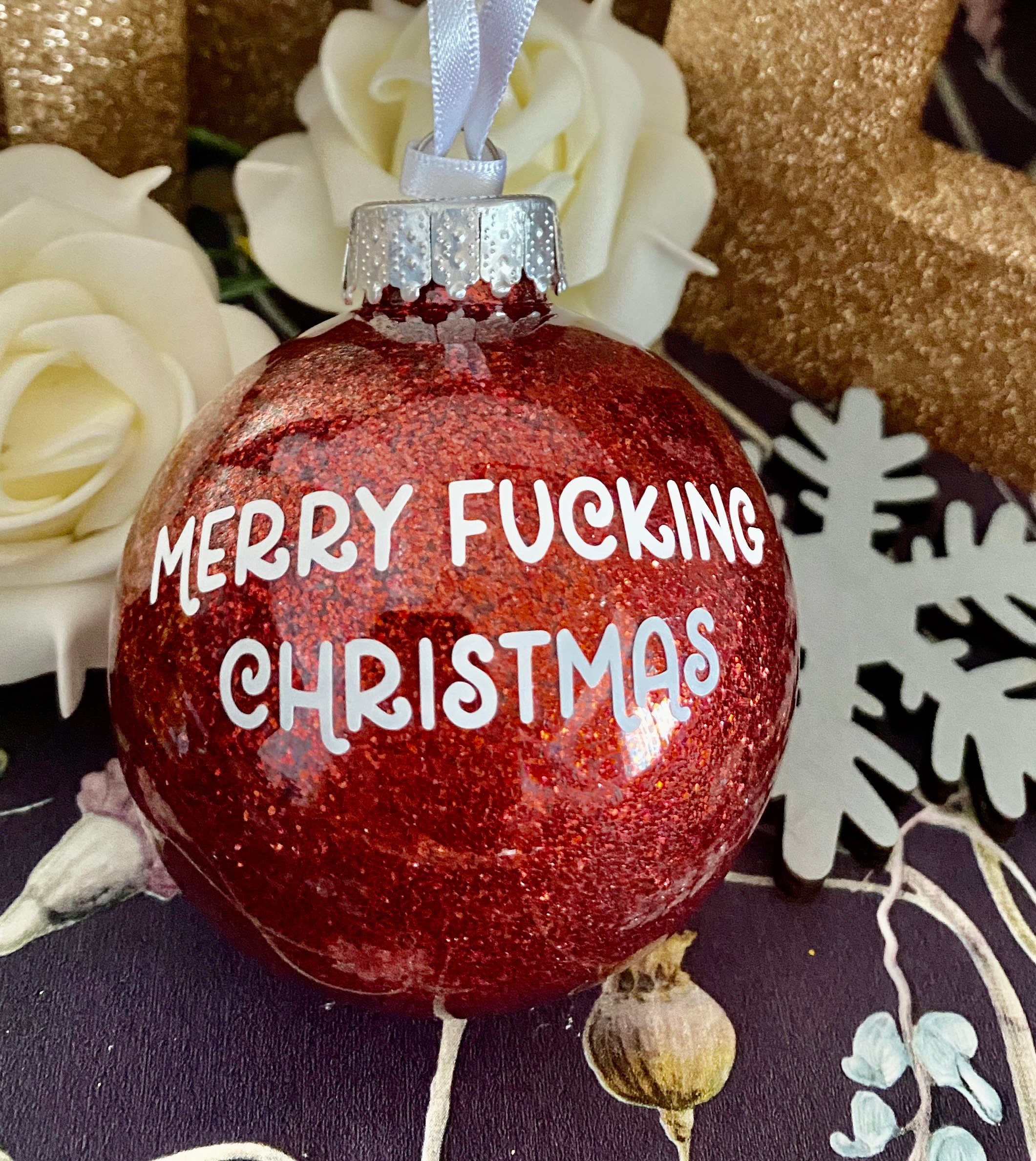 Rude Christmas Decorations Baublespersonalised Custom Tree - Etsy UK