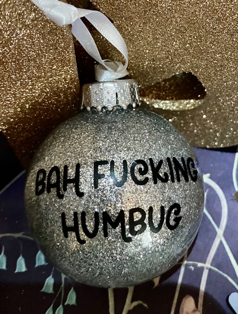 Rude Christmas Decorations Baublespersonalised Custom Tree Etsy UK
