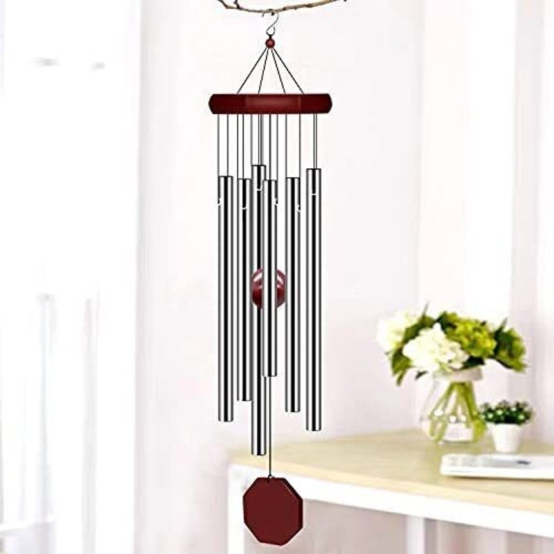 Memorial Wind Chimes Outdoor Large Deep Tone With 6 Tuned Tubes Etsy