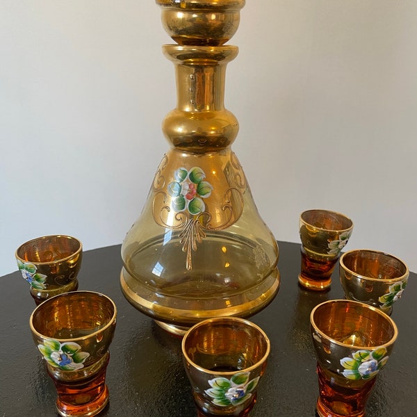 Murano Decanter Set Etsy