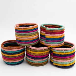 Miriam Bright Stripes Basket