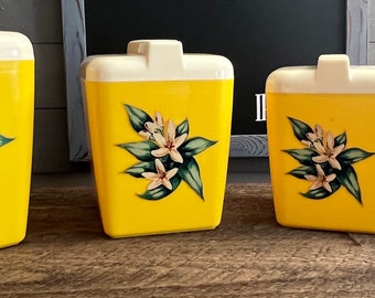 Vintage J.L. Clark Metal Tin Nesting Canister Set Pillsbury