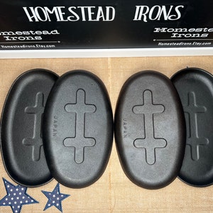 Vintage Japanese cast iron plates