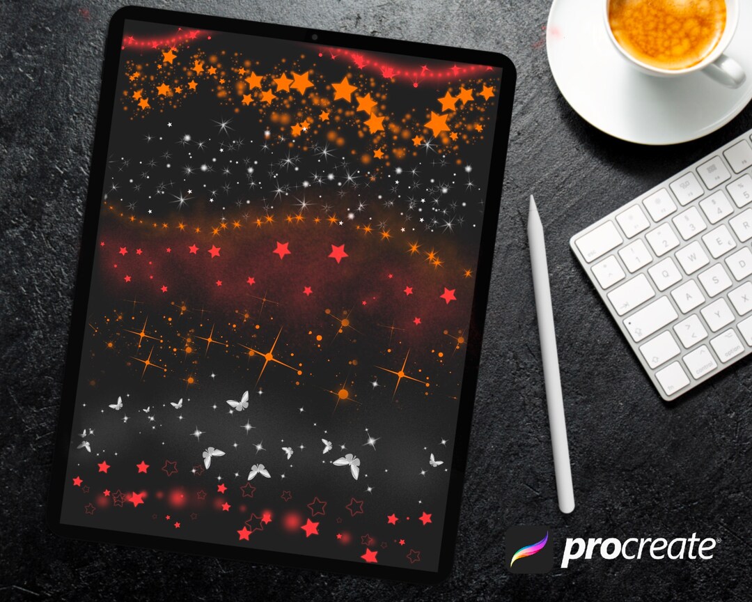 60 Stardust Procreate Dual Brushes, Procreate Stardust Brushset
