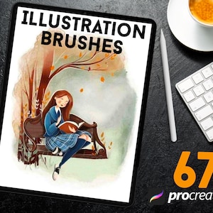 67 Procreate Illustration PENCILS Brushes brushset, Procreate Vintage pencils Crayon for procreate Brushes, illustration brushes