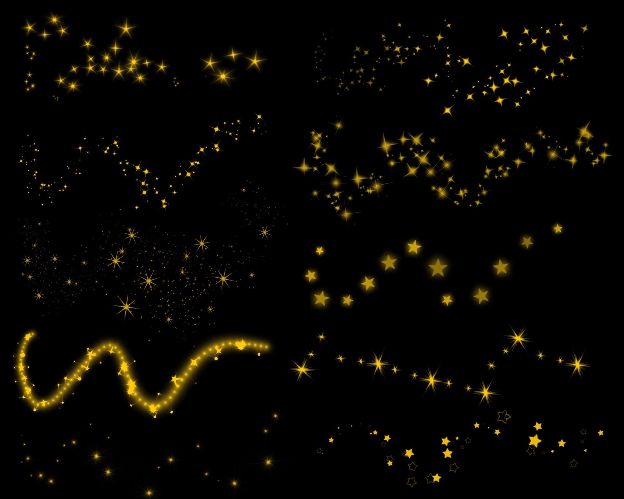 60 Stardust Procreate Dual Brushes Procreate Stardust Etsy