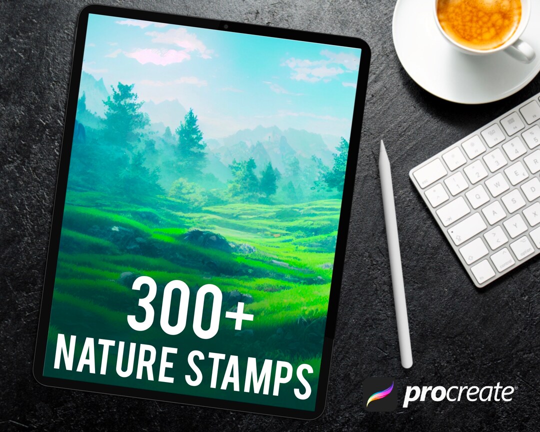 Nature Stamps for Procreate, Foliage Brushes for Procreate, Nature ...