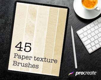 Procreate Paper Brushes, Paper Procreate Texture, Canvas Procreate Brush, Texture Overlay Brush Set, Brush for Procreate on iPad