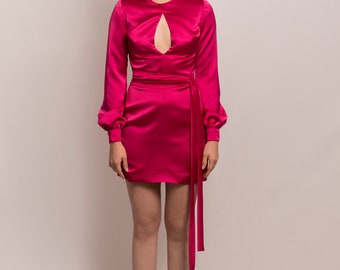 Pink Cocktail/Party Mini Dress