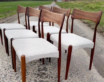 Vintage rosewood chairs by Bernhard Pedersen