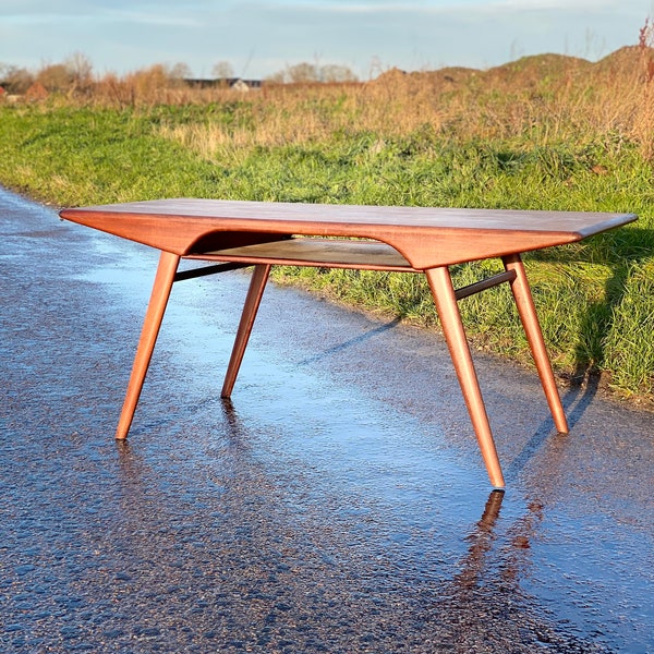 Stunning danish coffee table in teak