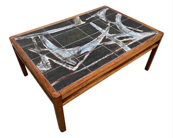 Ole Bjørn Kruger coffee table with Rosewood frame
