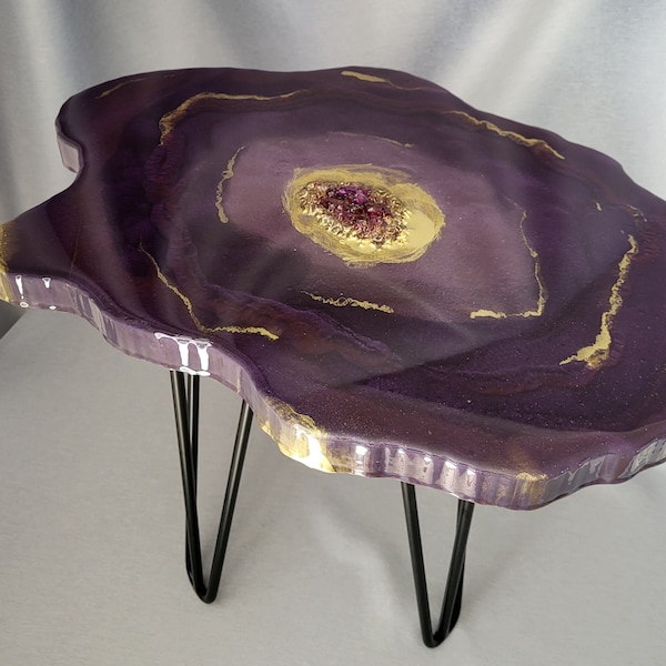 Resin coffee table, geode table, epoxy art, coffee table