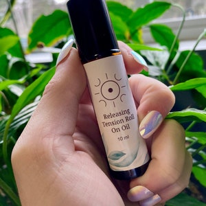 Releasing Tension Roll-On | 10ml All-Natural Essential Oil Blend for Stress & Muscle Relief