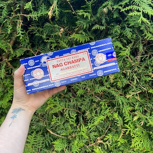 Satya Nag Champa Incense | Spiritual Cleansing & Meditation | Traditional Incense
