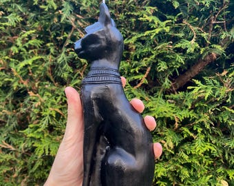 Black Cat Figure Candle: Protection & Intuition Ritual Altar Decor