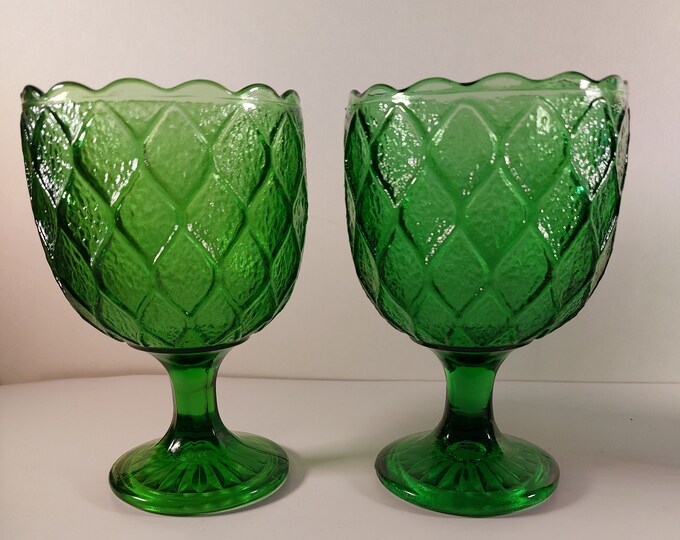 Vintage Goblets / Compote / Wine Glasses / Candy Dish - Set of 2 ...