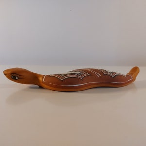 Vintage Snake - Terra Cotta Native Pottery - Central / South America - Native Folk Art - Animal Figurine - Home Decor - Signed