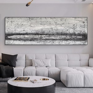Beige Wabi-sabi Wall Art, Beige Black Minimalist Painting, Neutral Wall Decor, Large Beige Minimalist Wall Art, Boho Textured Wall Art