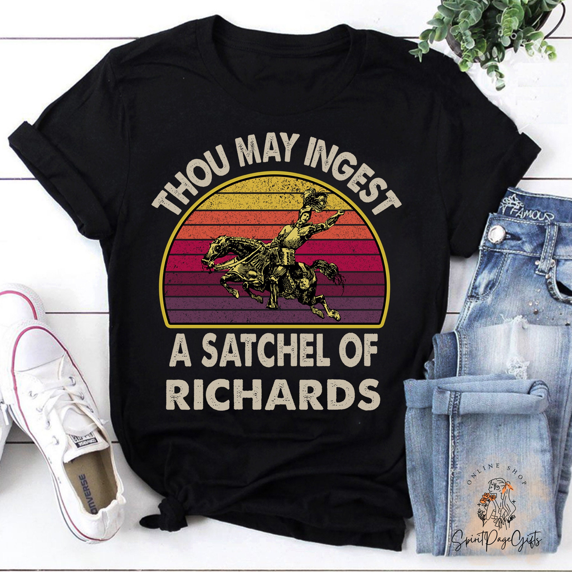 Thou May Ingest A Satchel Of Richards - Vintage Style Thou May Ingest A Satchel Of Richards - Vintage Style