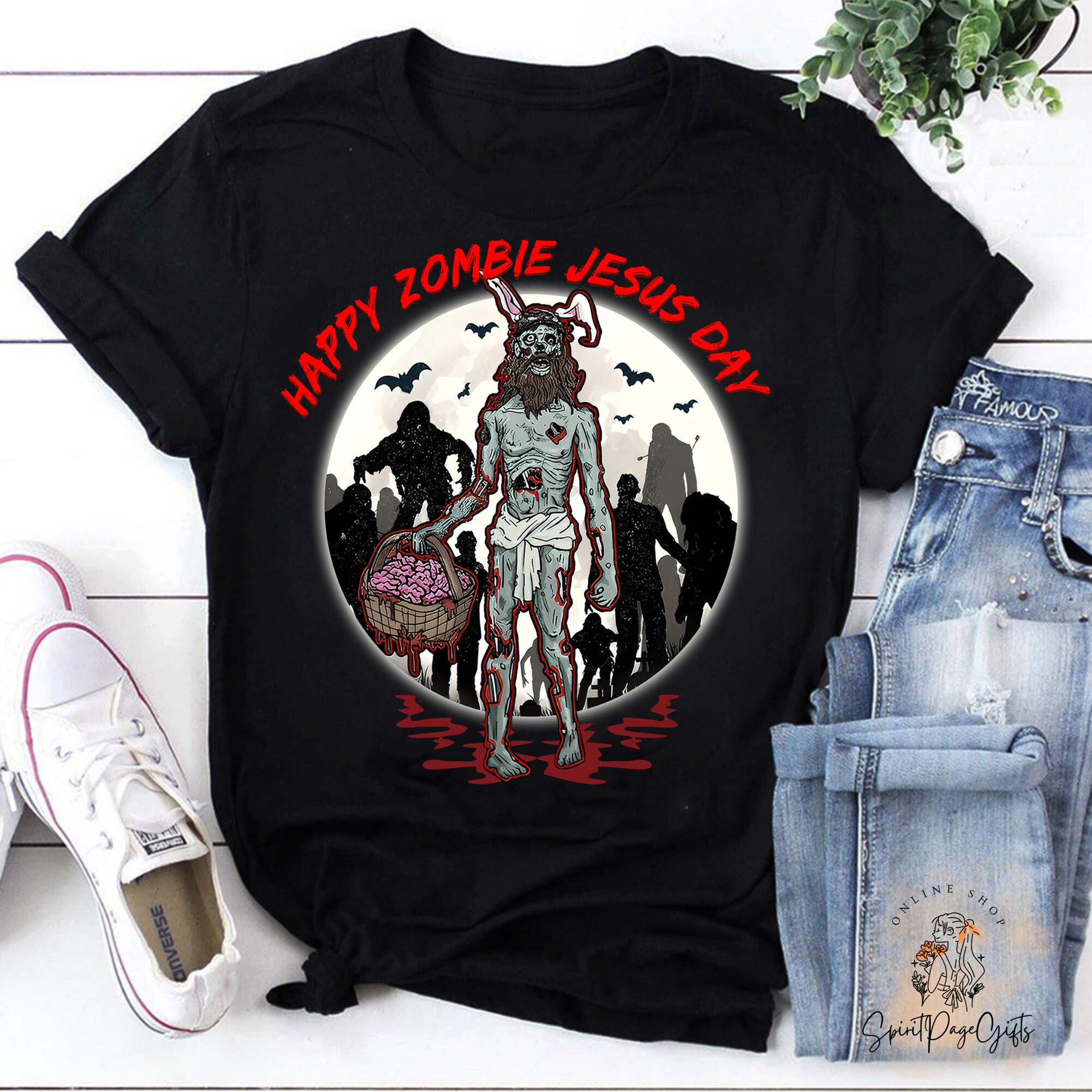 Happy Zombie Jesus Day T-shirt, Funny Christian Easter Jesus Shirt