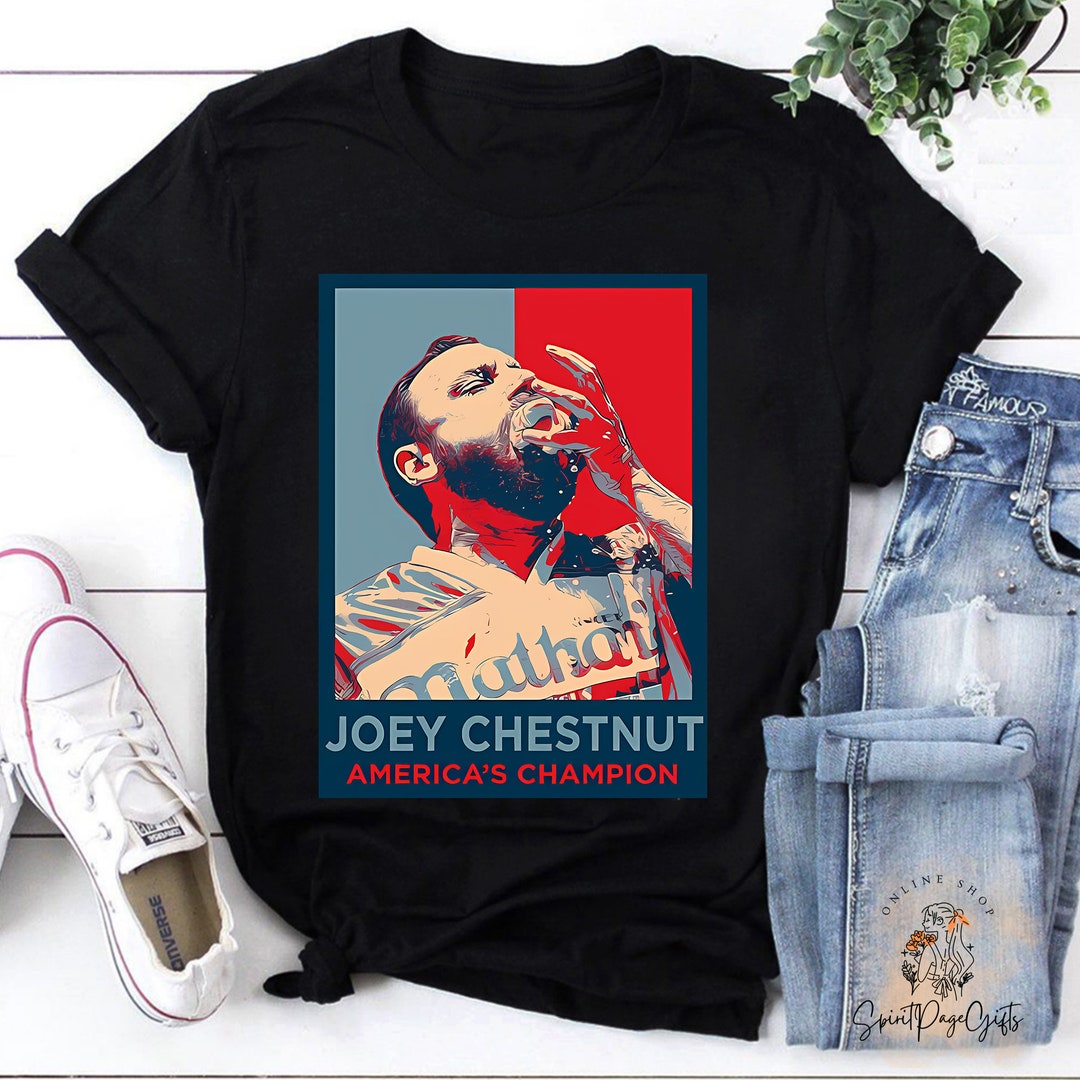 Joey Chestnut American Champion Stick Hero T-shirt, Joey Chestnut