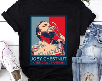Joey Chestnut American Champion Stick Hero T-Shirt, Joey Chestnut Shirt, Funny Hot Dog Shirt