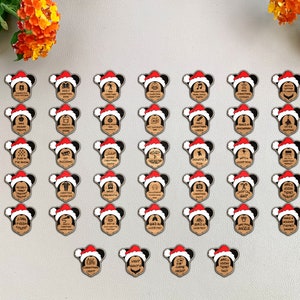 Christmas Bucket List Tokens SVG, Christmas Tokens Svg,Christmas Countdown Token, Christmas Mouse svg, Glowforge svg files, Instant Download