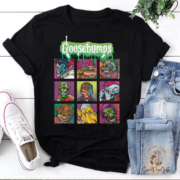 Pop Art Design Goosebumps Vintage T-Shirt, Halloween Shirt, Horror Movie Shirt, Fantasy Movie Shirt, Comedy Movie Shirt, TV Series Shirt