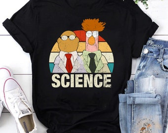 Muppets Science Bunsen And Beaker Unisex T-Shirt, Funny Science Shirt, Muppet Shirt, Teacher Shirt, Kindergarten Shirt, Teacher&#39;s Day Gift