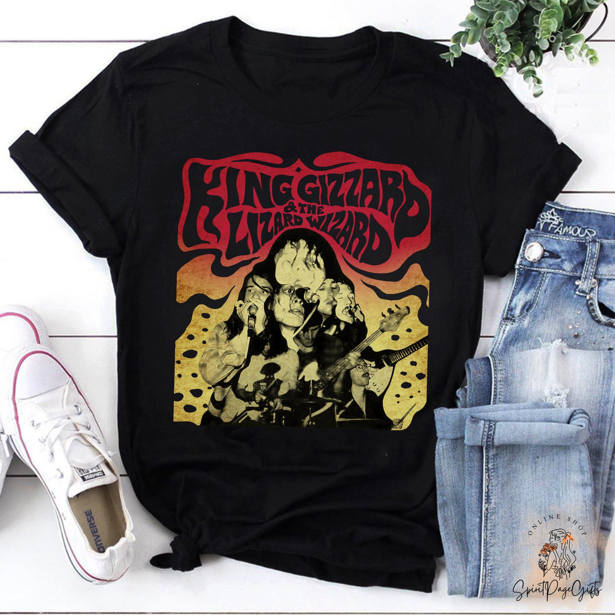 XL King Gizzard ビンテージ加工長袖Tシャツ バンドT King gizzard and the lizard wizard shirt - Etsy 日本