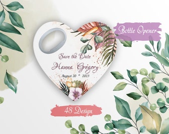 Recuerdos con imán abrebotellas de corazón: regalos para fiestas de quinceañera y dulces dieciséis