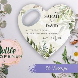Lembrancinhas para abridor de garrafas de casamento - Lembrancinhas de casamento para convidados a granel - Ímã para salvar a data - Lembrancinhas personalizadas para festa de casamento
