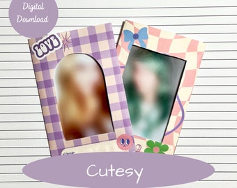 Cutesy Photocard Holder and Accessories Pack | Digital Download