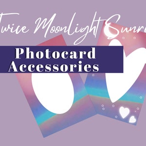Paquete de accesorios y soporte para tarjetas fotográficas Twice Moonlight Sunrise