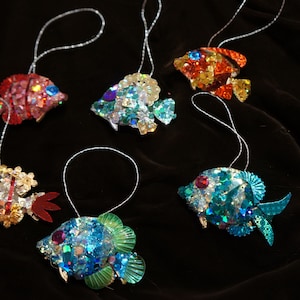 Tropical Fish Ornaments, set of 3