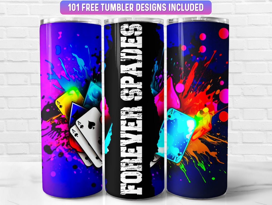Forever Spades Tumbler Wrap PNG Design Poker Tumbler Wrap 20 Etsy