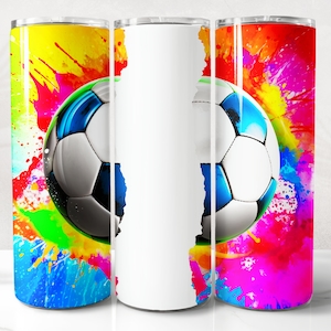 Add Your Own Text Soccer Tumbler Wrap PNG Design, Soccer Tumbler Wrap 20 oz Skinny Tumbler Sublimation Instant Digital Download