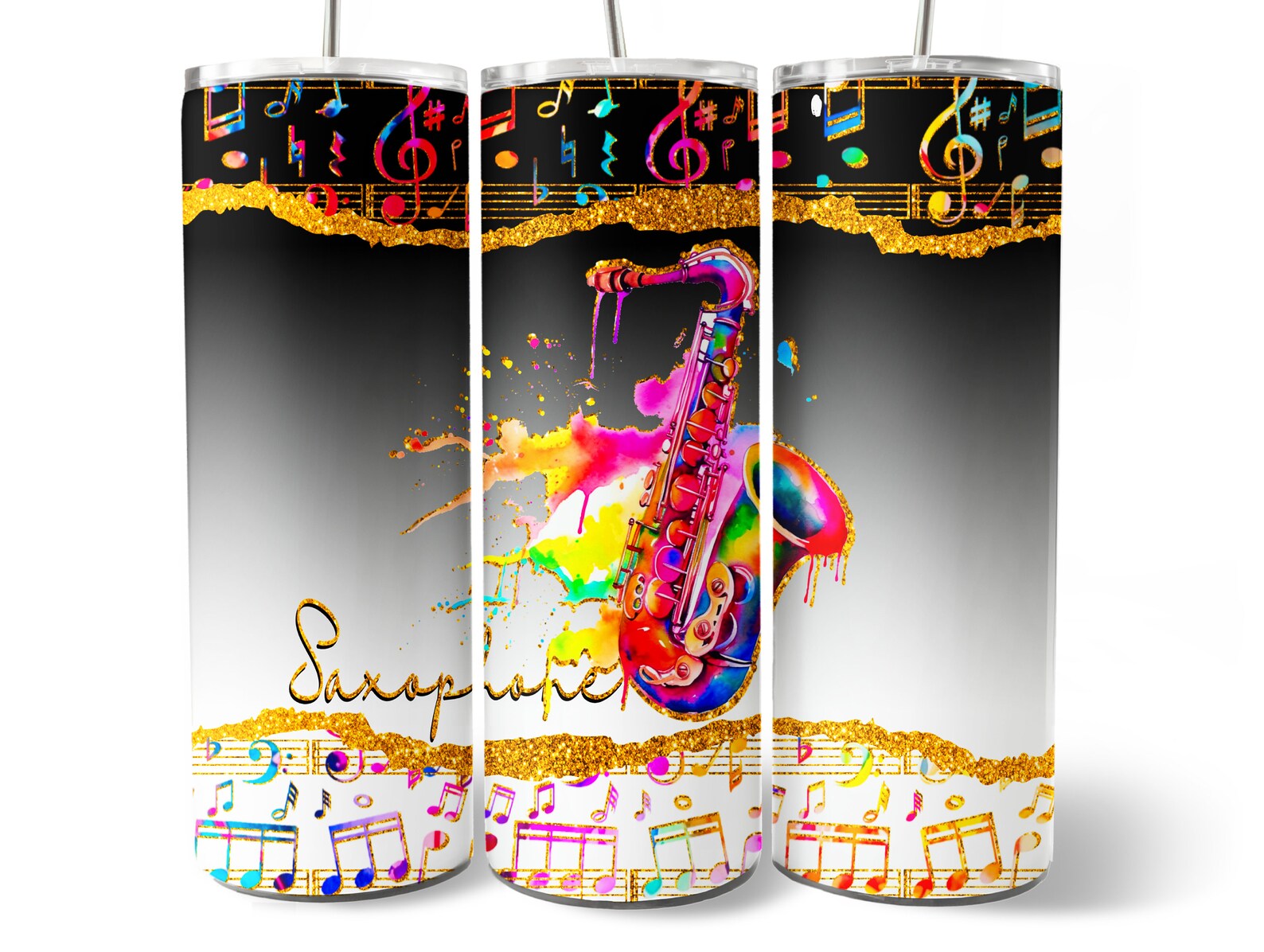 Saxophone Tumbler Wrap PNG Design Saxophone Tumbler Wrap 20 Etsy