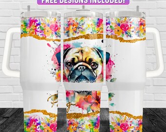 Carlin 40oz Tumbler Wrap PNG Design, Carlin 40oz Quencher Tumbler Sublimation Wrap, 40 oz Tumbler PNG, Téléchargement instantané