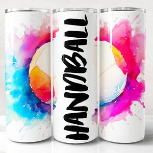 Handball Tumbler Wrap PNG Design, Handball Tumbler Wrap 20 oz Skinny Tumbler Sublimation Instant Digital Download
