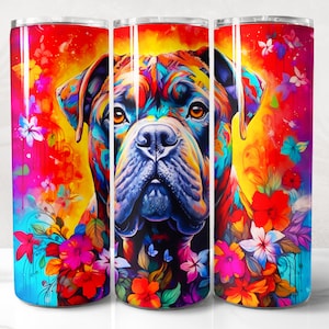 Cane Corso Tumbler Wrap PNG Design, Dog owner Tumbler Wrap 20 oz Skinny Tumbler Sublimation Instant Digital Download
