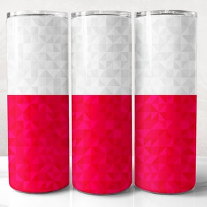 Poland Flag Tumbler Wrap PNG Design, Polish Tumbler Wrap 20 oz Skinny Tumbler Sublimation Instant Digital Download