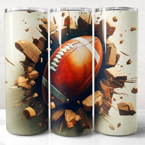 Football Tumbler Wrap PNG Design, American Football Tumbler Wrap 20 oz Skinny Tumbler Sublimation Instant Digital Download