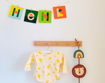 Alphabet cards | letter slinger | typographic cards    *incl. string&pins