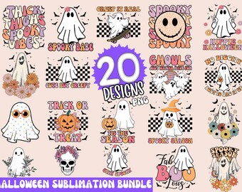 Retro Halloween PNG, Retro Fall Sublimation Bundle, Groovy Halloween Sublimation Designs, Hippie Halloween PNG, Ghoul T-Shirt, Pumpkin PNG