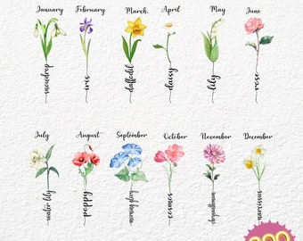Birth month flower Png, Grandmas Garden sign, Mothers day Png, Grandma Png, Mom SVG, Family name sign, Custom Garden sign, Family Sign Svg