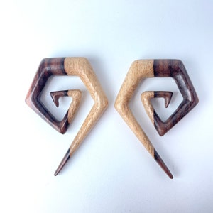 Drewniane spirale pomiarowe 8g 6g 4g 2g 0g 00g 7/16” 1/2”