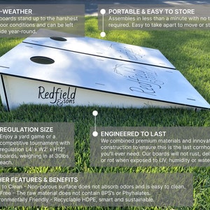 All-Weather Cornhole Boards | Custom Cornhole Boards | Brewery Games | Yard Games | Personalized | Cornhole Boards | Bean Bag Toss |